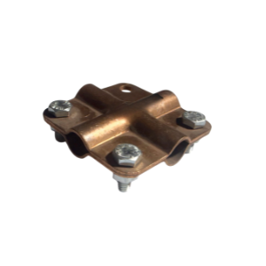 Square Copper Clamp Double  Palted